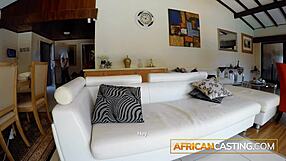 Bubble Butt Ebony Slut Cumming & Squirting On Producers White Cock