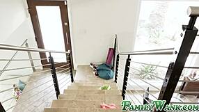 Angel Ryder Gets Caught Using Dildo in Shower by Stepbro