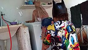 hot wife cheats with sex toy outdoors