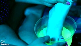 Cutie Piie and Nath Engage in Messy Slime Foot Play