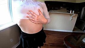 Best friends little 18+ sister with huge ass and tight pussy gets creampie