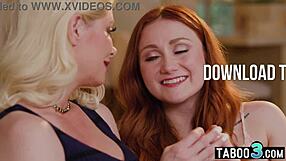 i see scarlet skies cheering up her milf stepmom with lesbian fun