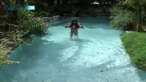 Asian Housewife Avena Lee Fucks The Pool Guy!