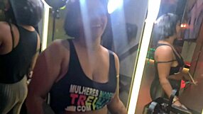 married blonde explores backstage with camera off