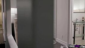 Daddy's aged cock fucks Kendra Spades' Asian pussy on top after sloppy blowjob