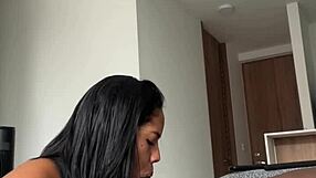 She enjoys giving a sloppy blowjob to her stepbrothers cock -amateur couple- nysdel