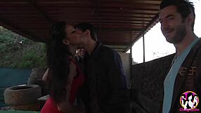 Adventurous brunette woman wants to be fucked with 2 guys at once