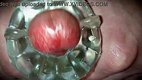 Hey, check this close-up cum oozing out.