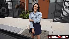 Bus Pickup Turns into a Rough Bbc Ride for Cash-Strapped Babe