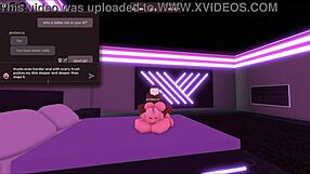 Blonde girl cheated on bf with a black dick in roblox