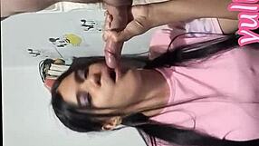 Horny Stepmother Seduces Stepson and Swallows His Cum in Homemade Real Video