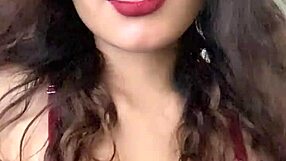 Petite in skirt dances, then fucks her pussy with fingers