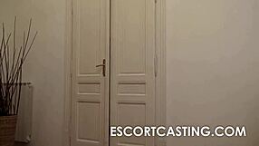 Big natural breasted woman fucks client in pov.