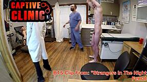 Naked behind the scenes with nova maverick in bondage clinic gyno exam
