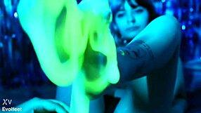 Cutie Piie and Nath Engage in Messy Slime Foot Play