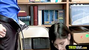 Skinny Pale Shoplifter Bent Over And Fucked Hard In Doggystyle Reality