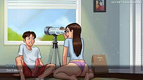 i love how my naughty stepsister craves tasting my big cock in this summertime saga hentai game