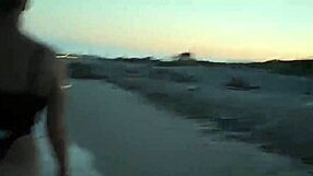 blonde and brunette exhibitionists flashing tits on public beach