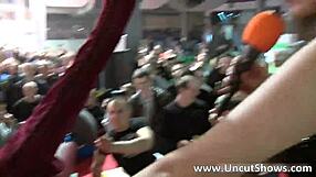 blonde woman masturbating outdoors publicly