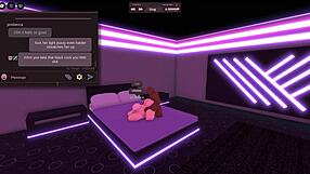 Blonde girl cheated on bf with a black dick in roblox