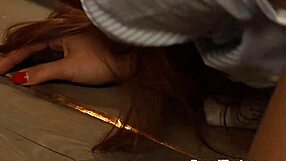 Voyeur Lesbian Slave Watching Mistress Masturbating and Orgasming