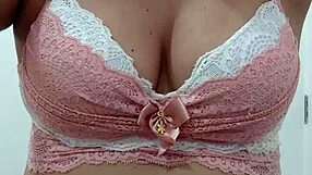 Brazilian milf prepares for webcam live show.