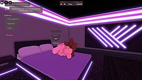 Blonde girl cheated on bf with a black dick in roblox