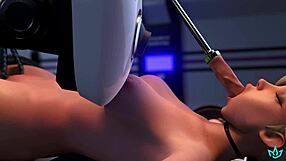 Mercy made to cum many times and knocked up by dominant ai