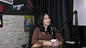 vivian lola in sheer red lingerie gangbang dp