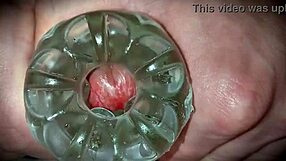 Hey, check this close-up cum oozing out.