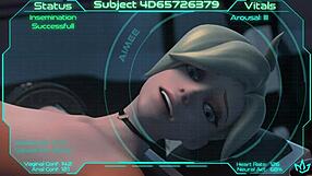 Mercy made to cum many times and knocked up by dominant ai