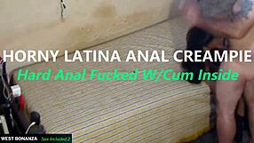 Horny Latina amateur receives hard anal pounding resulting in cum inside creampie