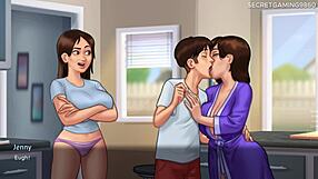 i love how my naughty stepsister craves tasting my big cock in this summertime saga hentai game