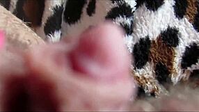 Big clit closeup leads to intense orgasm