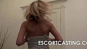 Big natural breasted woman fucks client in pov.