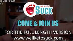 amateur blonde performs close-up oral in bedroom setting