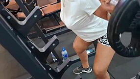 contrasting sweaty slutty vibes at the gym with anal and doggystyle