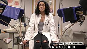 Yasmine woods pussy gets BLASTED with cum after blowjob