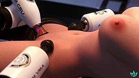 Mercy made to cum many times and knocked up by dominant ai