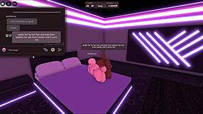 Blonde girl cheated on bf with a black dick in roblox