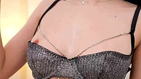 Tiny Beauty Oils Her Perfect Tits Seductively