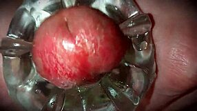 Hey, check this close-up cum oozing out.