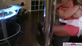 Slut bffs, are you ready to fuck that stripper's cock?