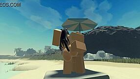 Can you handle fucking a Roblox catgirl on the beach?