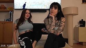 my stepsis and her bff fightin over my cock