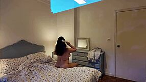 Stepmom Didn't Close Door, Her Pussy So Hairy And Wet