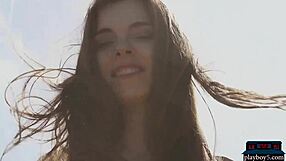 Does petite Russian bombshell Kate Chromia strip her bikini outdoors like this