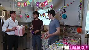 Liv Celebrates Birthday with Wild Anal Session and Blowjob from Stepson