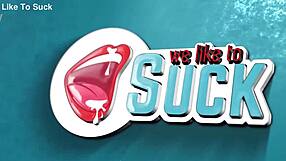 amateur blonde performs close-up oral in bedroom setting