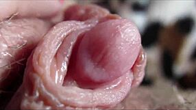 Big clit closeup leads to intense orgasm